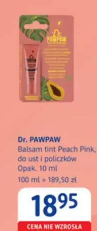 Balsam tint Peach Pink, do ust i policzków