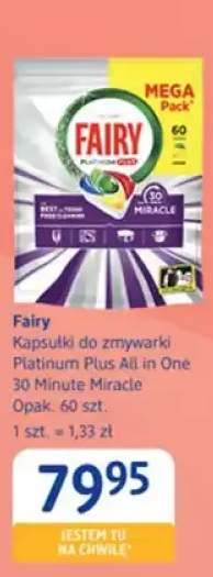 Kapsułki do zmywarki Platinum Plus All in One 30 Minute Miracle
