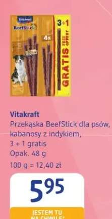Przekąska BeefStick dla psów, kabanosy z indykiem, 3 + 1 gratis