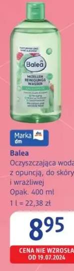 Oczyszczająca woda micelarna z opuncją, do skóry mieszanej i wrażliwej