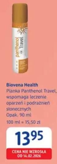 Pianka Panthenol Travel, wspomaga leczenie oparzeń i podrażnień słonecznych