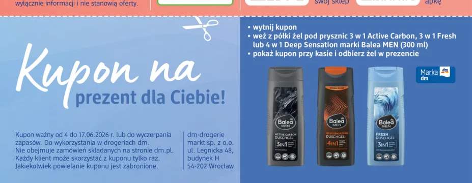 Żel pod prysznic 3w1 Balea MEN Active Carbon