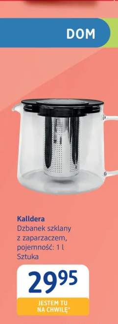 Dzbanek szklany z zaparzaczem Kalldera 1 l