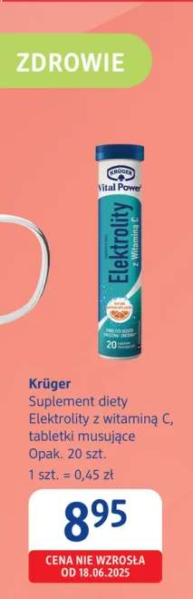 Suplement diety Krüger Elektrolity z witaminą C