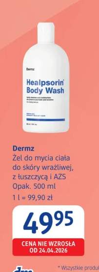 Żel do mycia ciała Dermz do skóry wrażliwej z łuszczycą i AZS