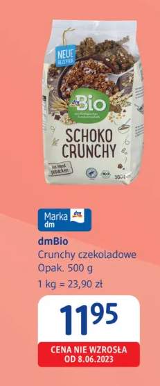 Crunchy czekoladowe dmBio