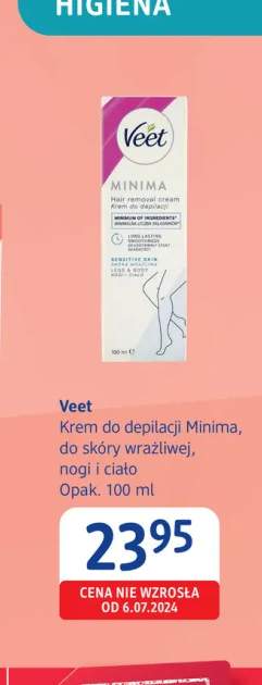 Krem do depilacji Veet Minima