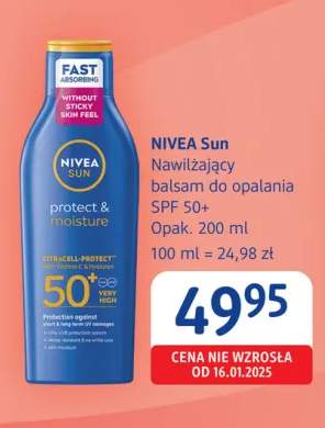 Balsam do opalania Nivea Sun nawilżający SPF 50+