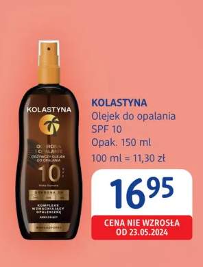 Olejek do opalania Kolastyna SPF 10