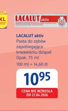Pasta do zębów LACALUT aktiv zapobiegająca krwawieniu dziąseł