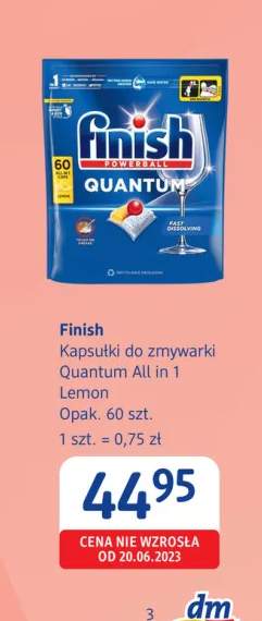 Kapsułki do zmywarki Finish Quantum All in 1 Lemon