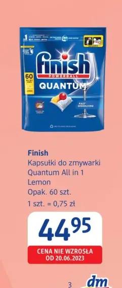 Kapsułki do zmywarki Finish Quantum All in 1 Lemon