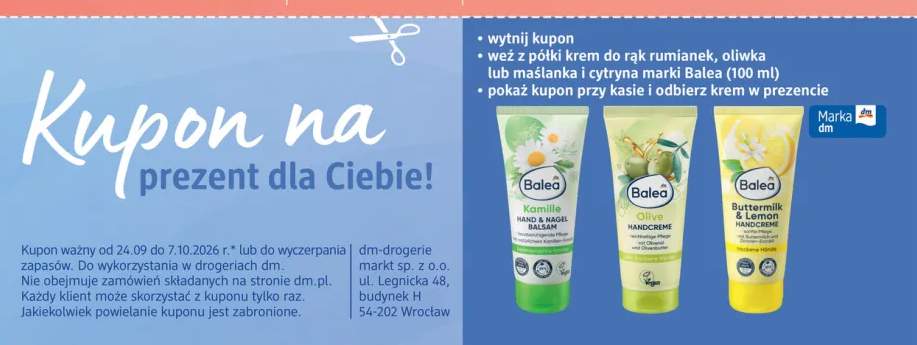 Krem do rąk maślanka i cytryna Balea +2 warianty