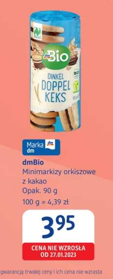 Minimarkizy orkiszowe z kakao dmBio