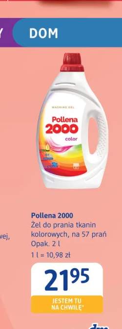 Żel do prania tkanin kolorowych na 57 prań Pollena 2000