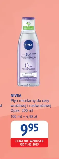 Płyn micelarny do cery wrażliwej i nadwrażliwej Nivea