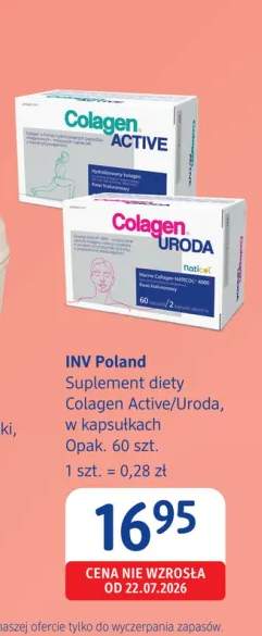 Suplement diety Colagen Uroda w kapsułkach INV Poland +1 wariant