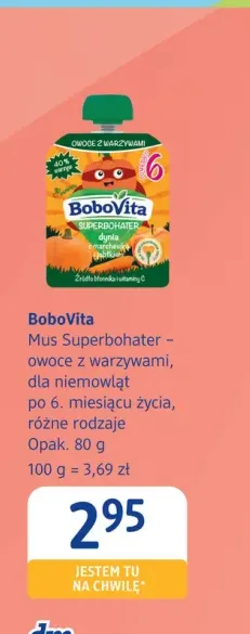 Mus Superbohater owoce z warzywami dla niemowląt po 6. miesiącu życia BoboVita