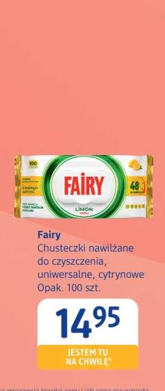 Chusteczki nawilżane do czyszczenia uniwersalne cytrynowe Fairy