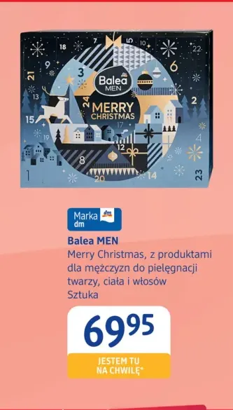 Kalendarz adwentowy Merry Christmas Balea MEN