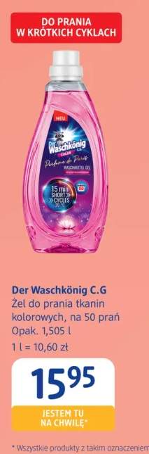 Żel do prania tkanin kolorowych Der Waschkönig C.G