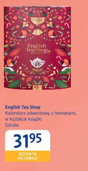 Kalendarz adwentowy z herbatami w kształcie książki English Tea Shop